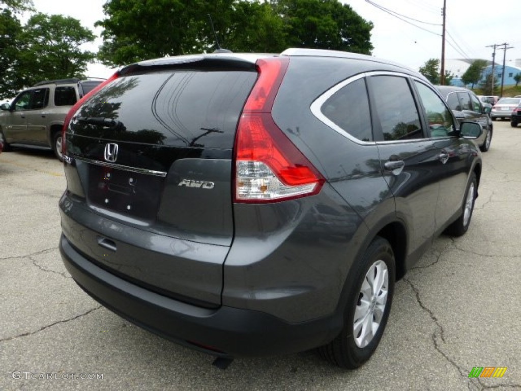 2012 CR-V EX-L 4WD - Polished Metal Metallic / Gray photo #4
