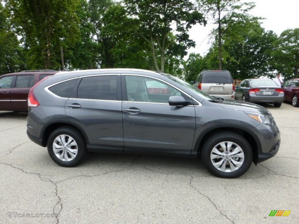 2012 CR-V EX-L 4WD - Polished Metal Metallic / Gray photo #5