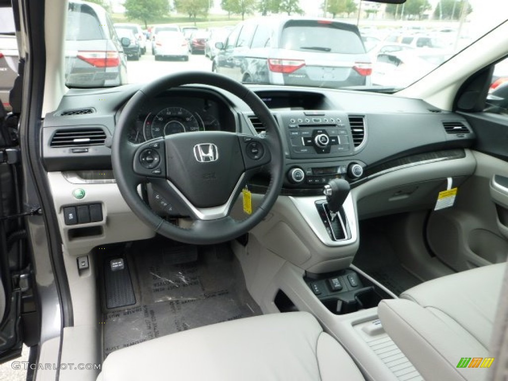 2012 CR-V EX-L 4WD - Polished Metal Metallic / Gray photo #12