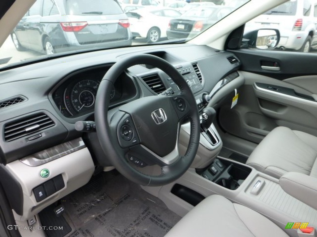 2012 CR-V EX-L 4WD - Polished Metal Metallic / Gray photo #15