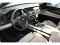 2012 BMW 7 Series Oyster/Black Interior Prime Interior Photo