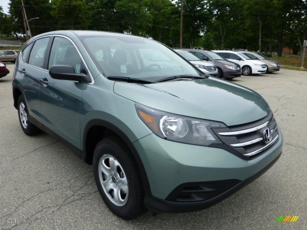 2012 CR-V LX 4WD - Opal Sage Metallic / Black photo #6