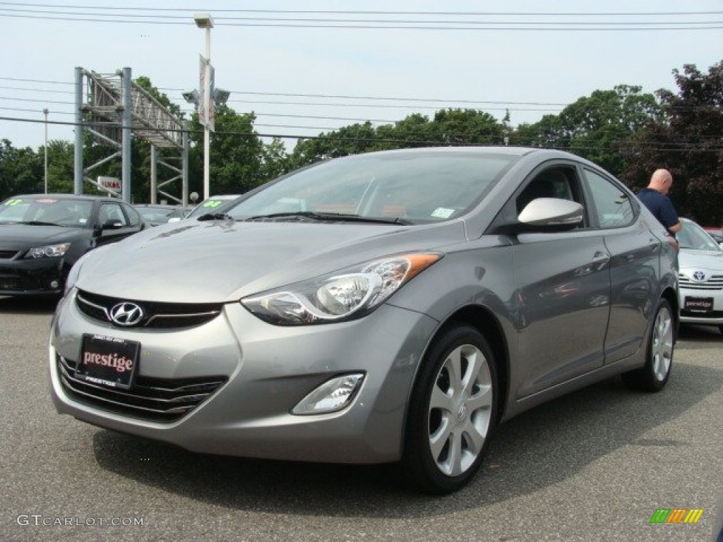 2012 Elantra Limited - Harbor Gray Metallic / Gray photo #3