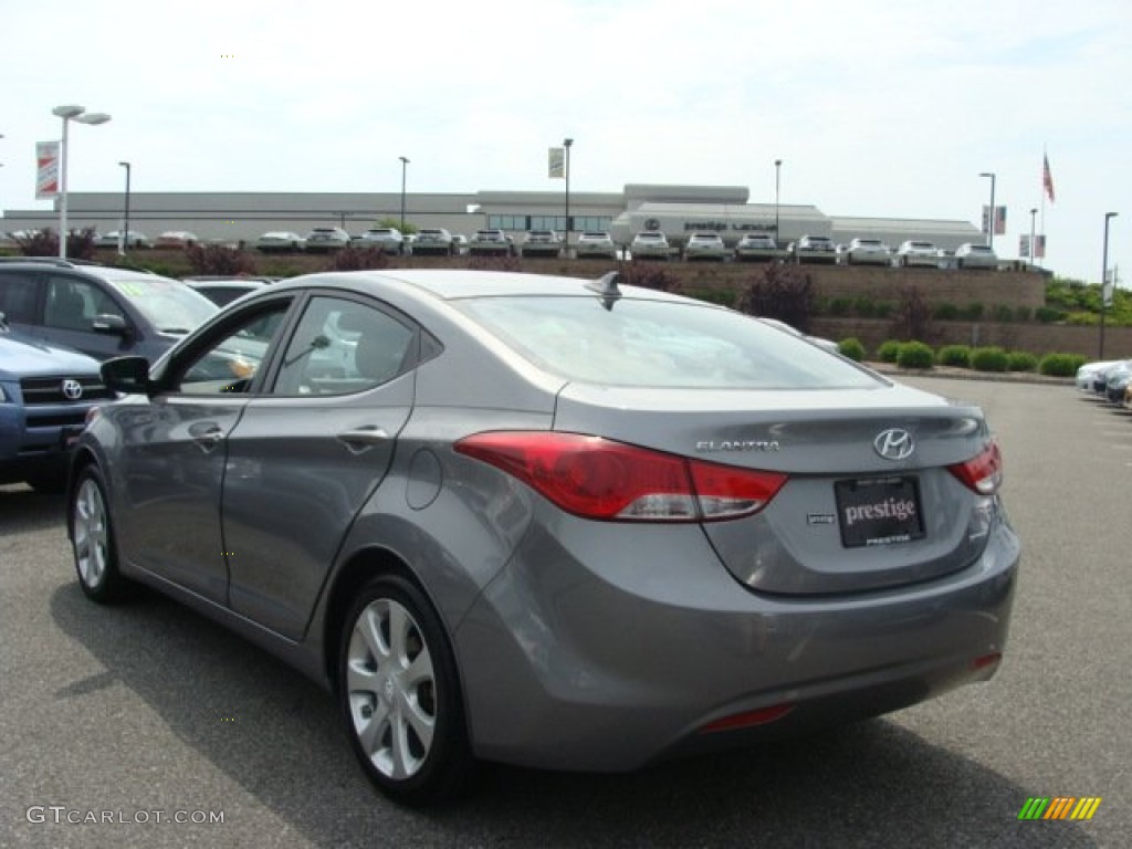 2012 Elantra Limited - Harbor Gray Metallic / Gray photo #4