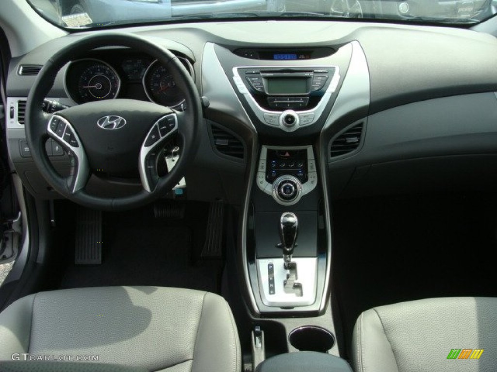 2012 Elantra Limited - Harbor Gray Metallic / Gray photo #9
