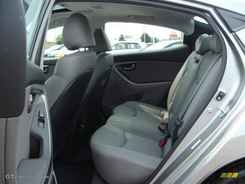 2012 Elantra Limited - Harbor Gray Metallic / Gray photo #13