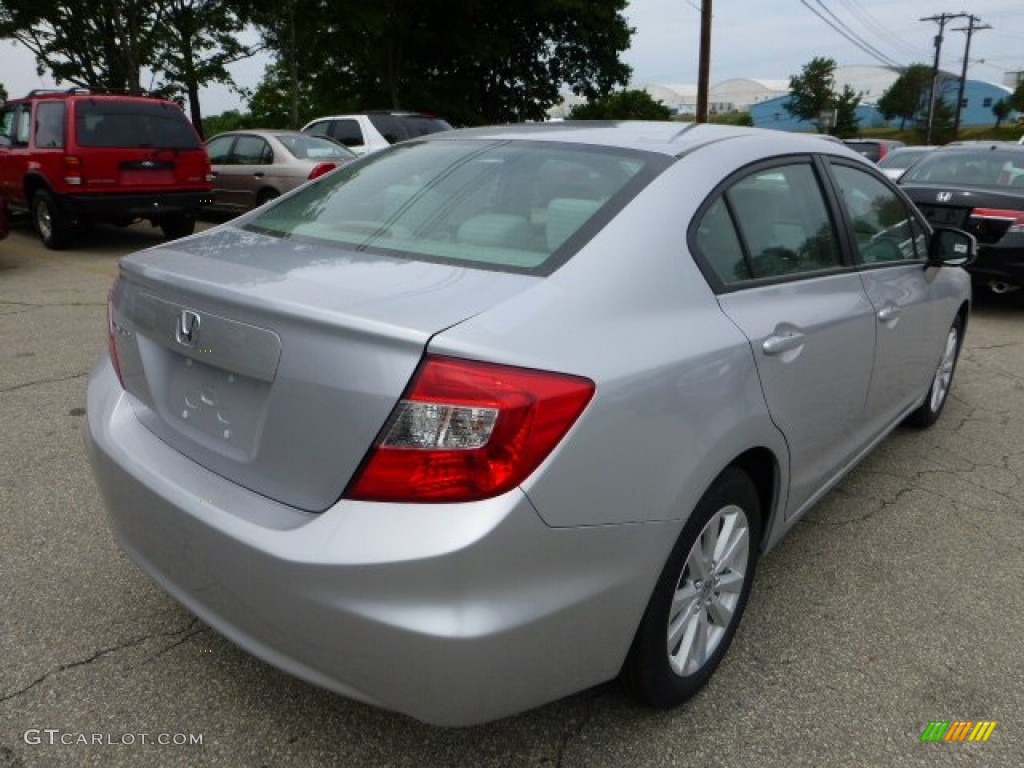 2012 Civic EX Sedan - Alabaster Silver Metallic / Gray photo #4