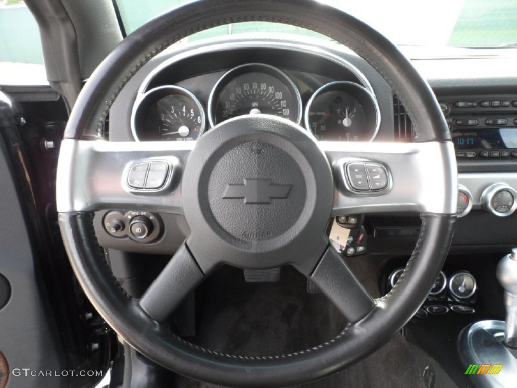 2006 Chevrolet SSR Standard SSR Model Ebony Steering Wheel Photo #67995716