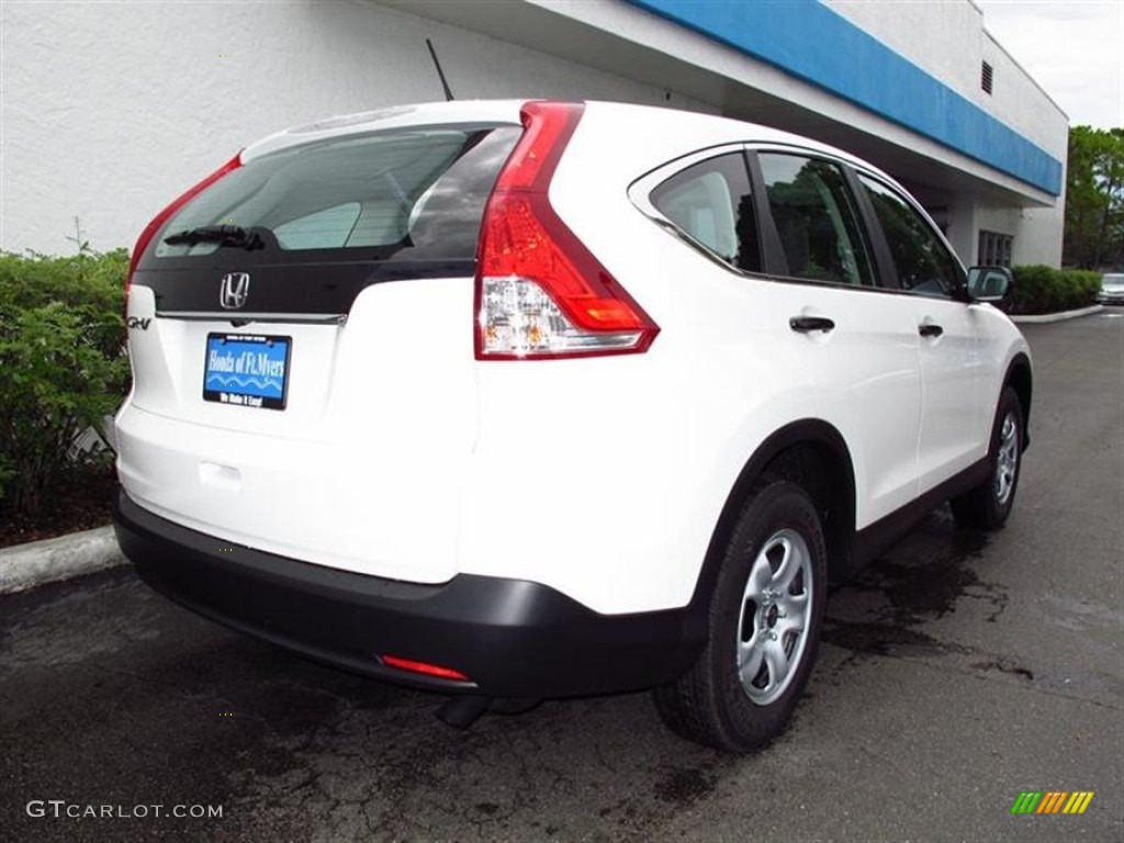 2012 CR-V LX - Taffeta White / Gray photo #3