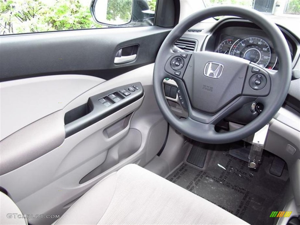 2012 CR-V LX - Taffeta White / Gray photo #5