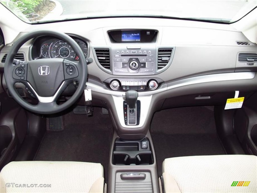 2012 CR-V EX - White Diamond Pearl / Beige photo #4