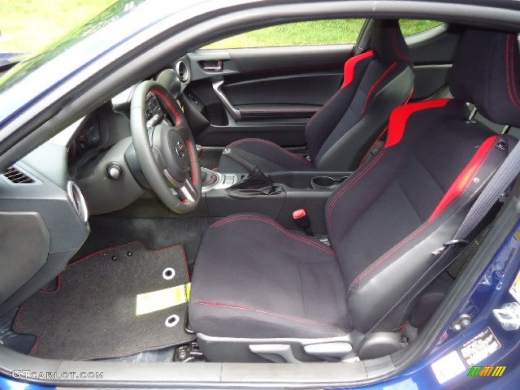 Black/Red Accents Interior 2013 Scion FR-S Sport Coupe Photo #67996925