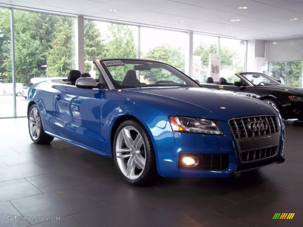 Sprint Blue Pearl Effect 2010 Audi S5 3.0 TFSI quattro Cabriolet Exterior Photo #67997732