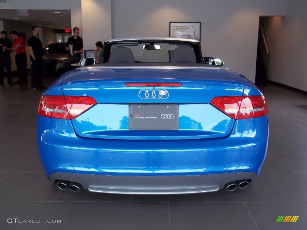 2010 S5 3.0 TFSI quattro Cabriolet - Sprint Blue Pearl Effect / Black Silk Nappa Leather photo #6