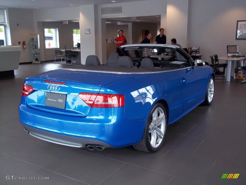 2010 S5 3.0 TFSI quattro Cabriolet - Sprint Blue Pearl Effect / Black Silk Nappa Leather photo #7