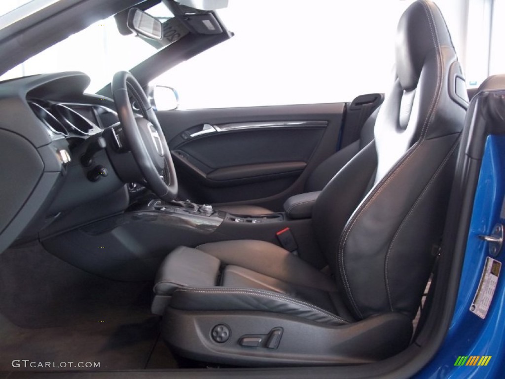 Black Silk Nappa Leather Interior 2010 Audi S5 3.0 TFSI quattro Cabriolet Photo #67997798
