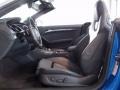 Black Silk Nappa Leather 2010 Audi S5 3.0 TFSI quattro Cabriolet Interior Color