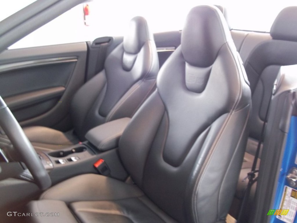 Black Silk Nappa Leather Interior 2010 Audi S5 3.0 TFSI quattro Cabriolet Photo #67997807