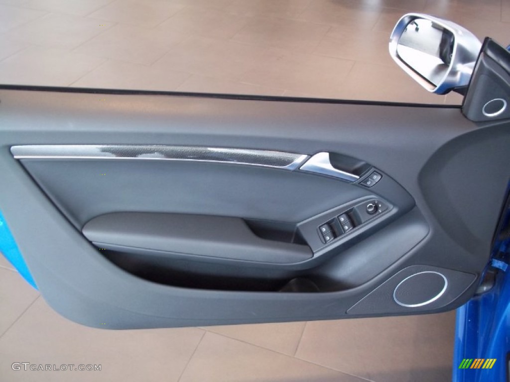 2010 Audi S5 3.0 TFSI quattro Cabriolet Black Silk Nappa Leather Door Panel Photo #67997816