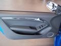 Black Silk Nappa Leather 2010 Audi S5 3.0 TFSI quattro Cabriolet Door Panel