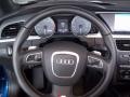 Black Silk Nappa Leather Steering Wheel Photo for 2010 Audi S5 #67997969