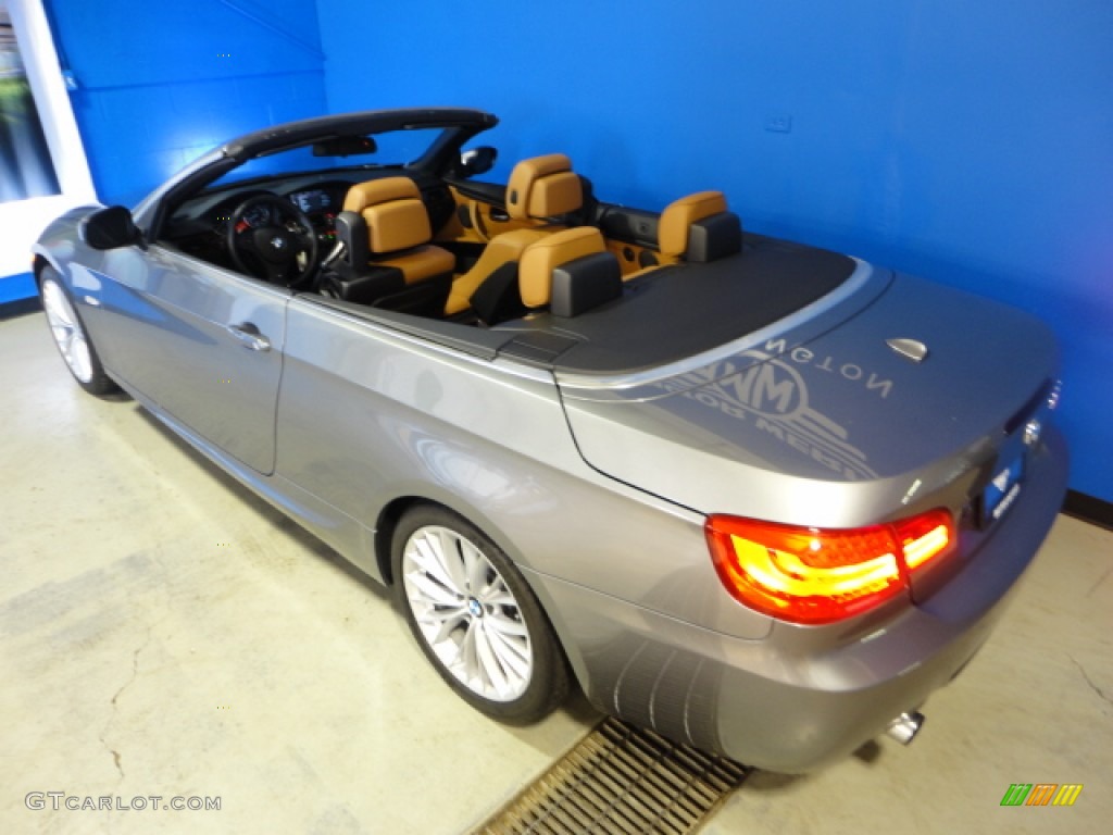 2011 3 Series 335i Convertible - Space Gray Metallic / Saddle Brown Dakota Leather photo #36