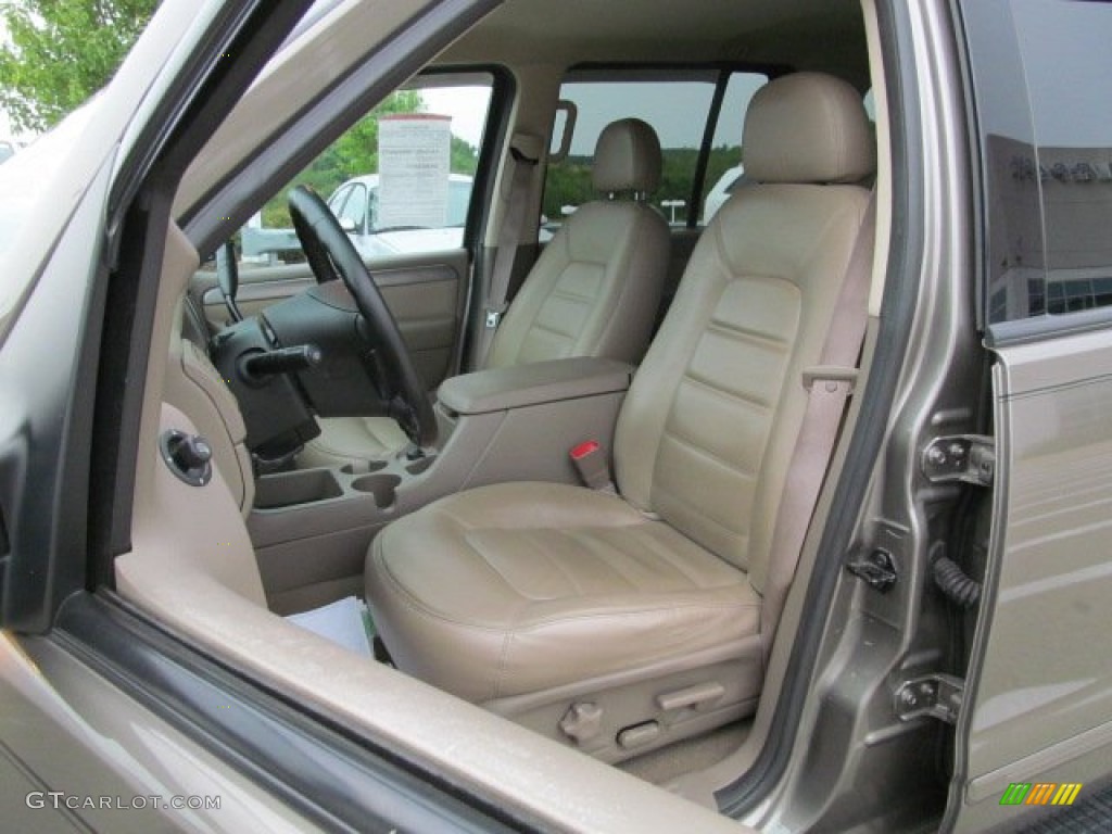 2004 Explorer XLT 4x4 - Mineral Grey Metallic / Medium Parchment photo #14