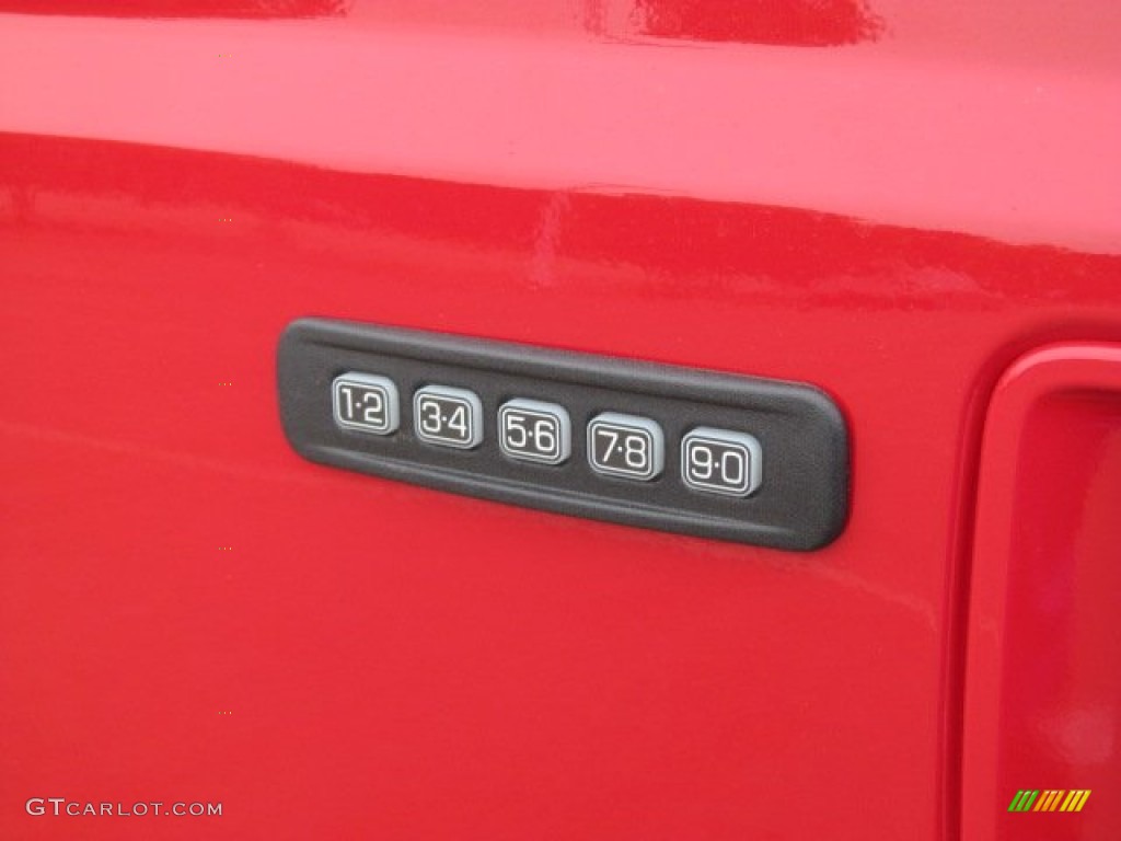 2012 F250 Super Duty Lariat Crew Cab 4x4 - Vermillion Red / Black photo #10