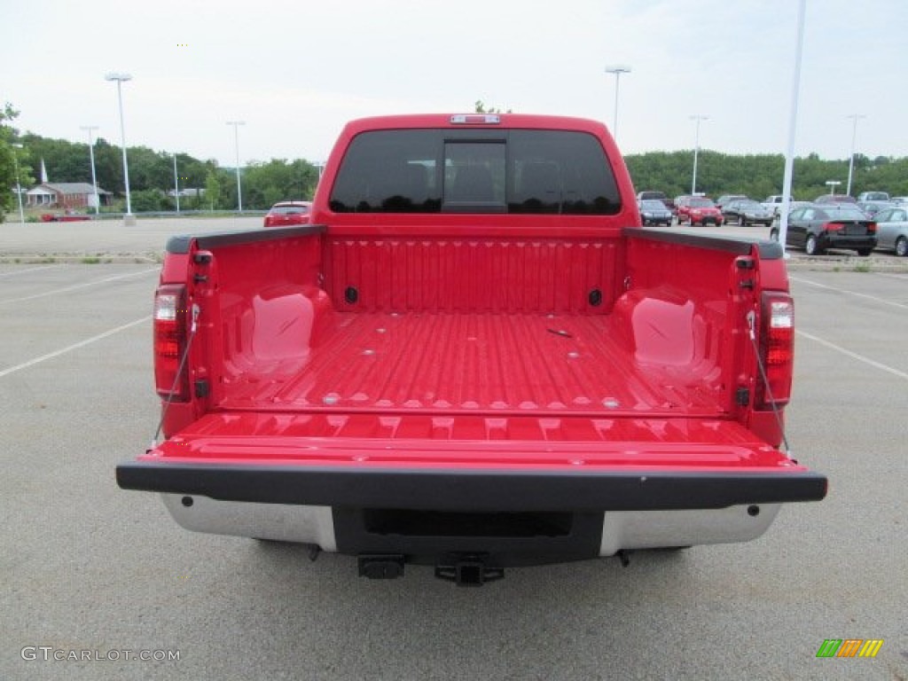 2012 F250 Super Duty Lariat Crew Cab 4x4 - Vermillion Red / Black photo #14