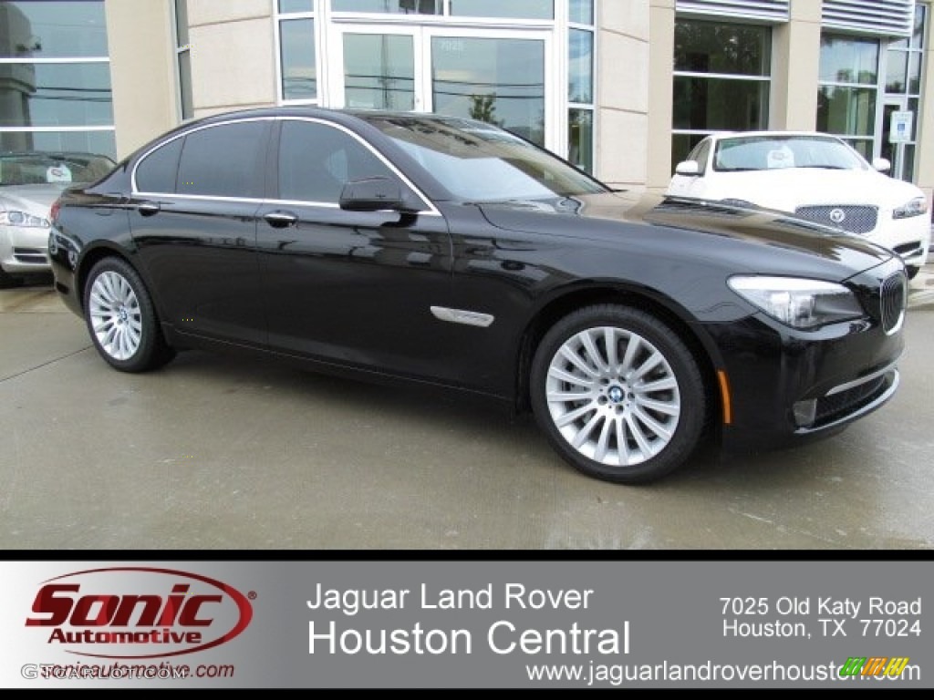 2012 7 Series 750i Sedan - Jet Black / Black photo #1