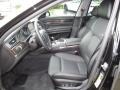 Black 2012 BMW 7 Series 750i Sedan Interior Color