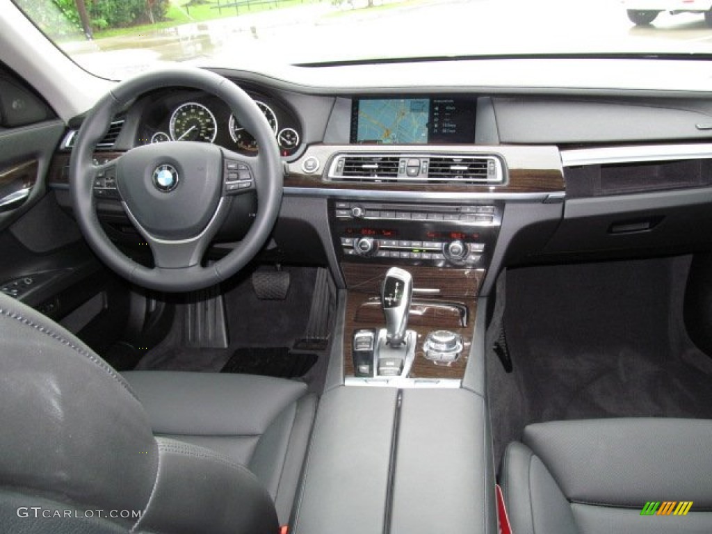 2012 BMW 7 Series 750i Sedan Black Dashboard Photo #68000453