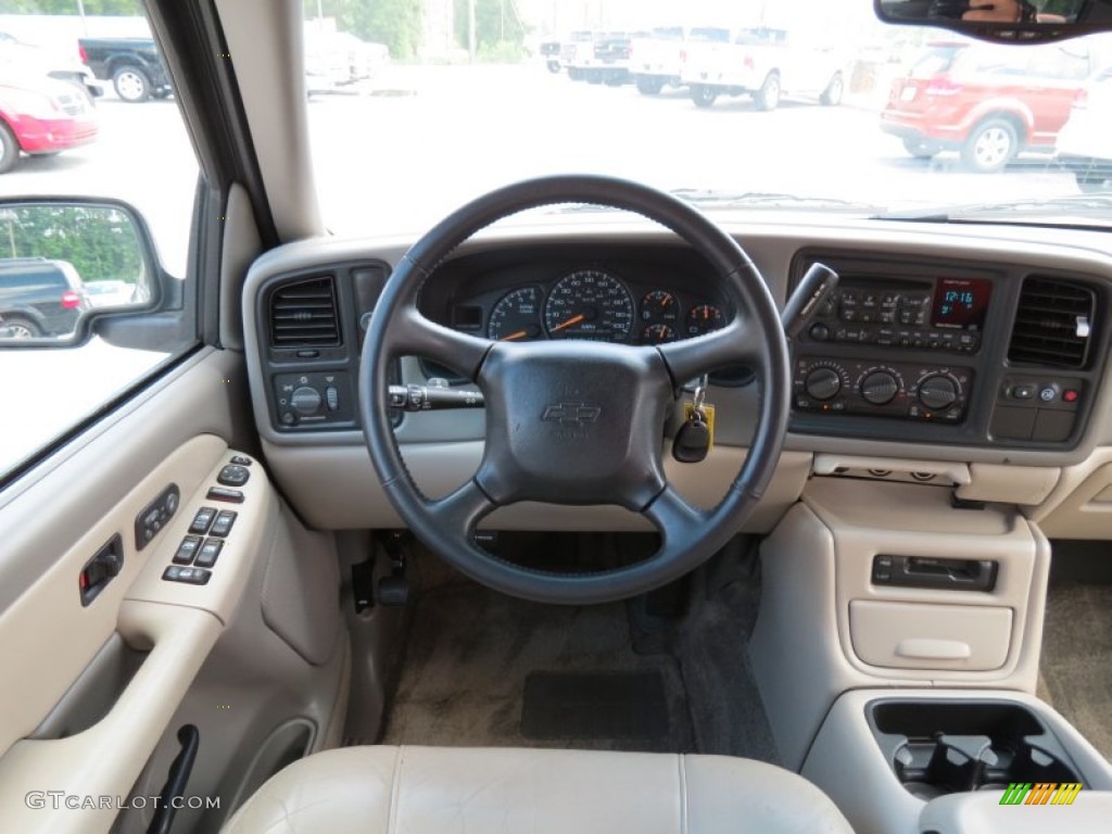 2002 Suburban 1500 LT - Light Pewter Metallic / Tan photo #22