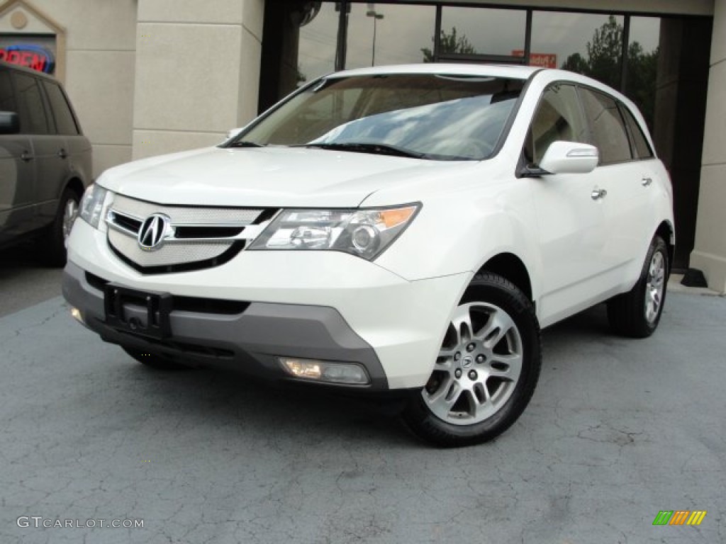 2007 MDX Technology - Aspen White Pearl / Parchment photo #3