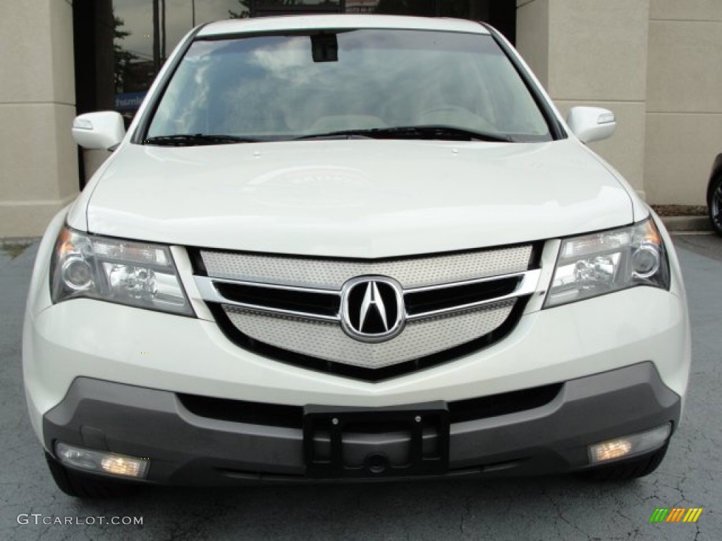2007 MDX Technology - Aspen White Pearl / Parchment photo #6