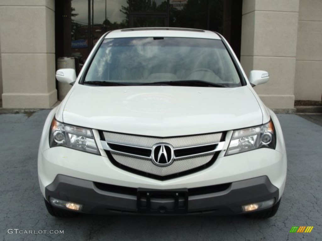 2007 MDX Technology - Aspen White Pearl / Parchment photo #7