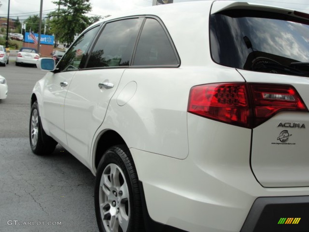 2007 MDX Technology - Aspen White Pearl / Parchment photo #11