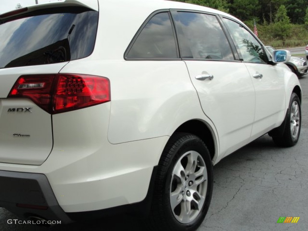 2007 MDX Technology - Aspen White Pearl / Parchment photo #12