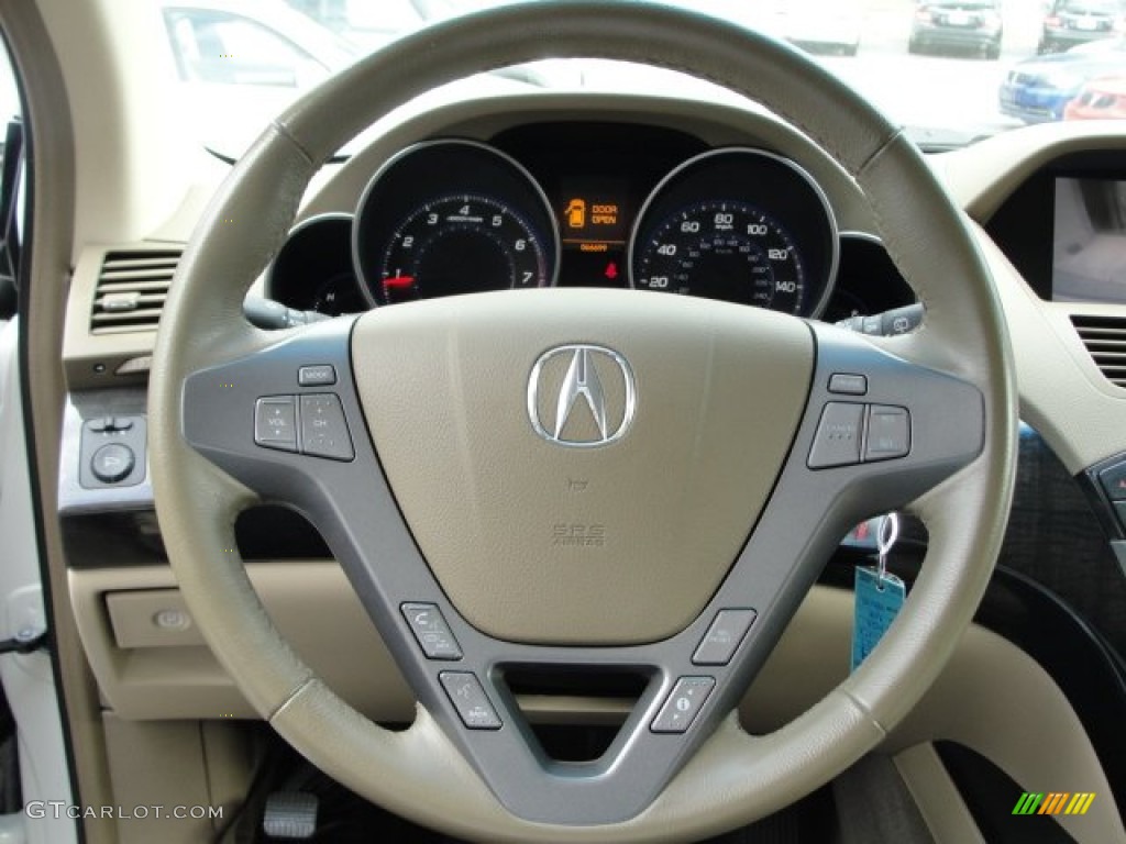 2007 MDX Technology - Aspen White Pearl / Parchment photo #14
