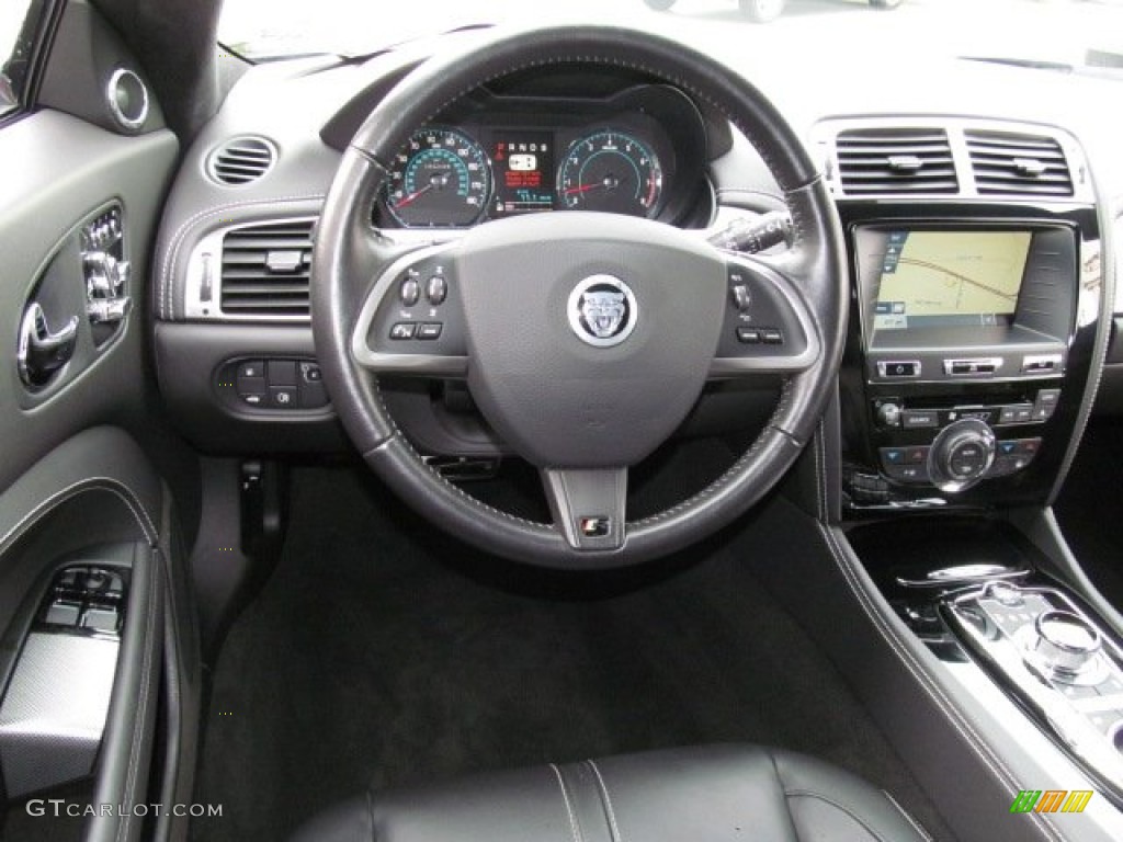2012 Jaguar XK XKR Convertible Warm Charcoal/Warm Charcoal Dashboard Photo #68001446