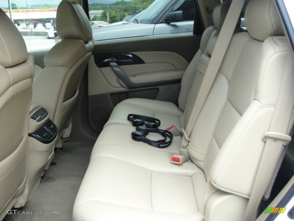 2007 MDX Technology - Aspen White Pearl / Parchment photo #27