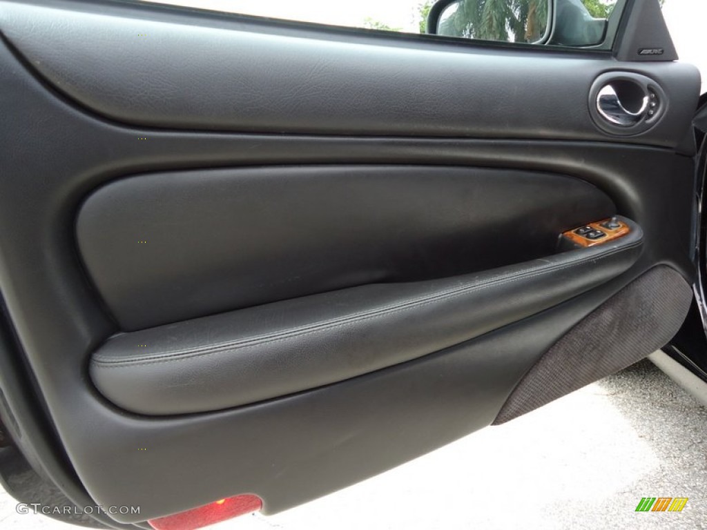 2003 Jaguar XK XK8 Convertible Charcoal Door Panel Photo #68002152