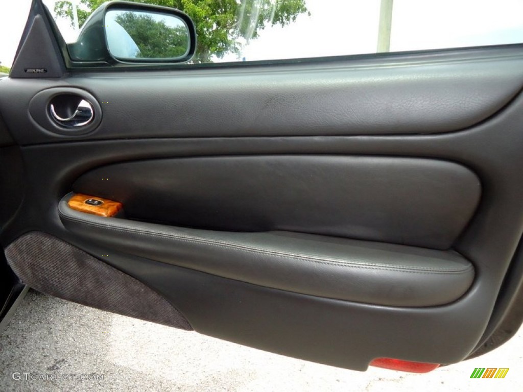 2003 Jaguar XK XK8 Convertible Charcoal Door Panel Photo #68002172