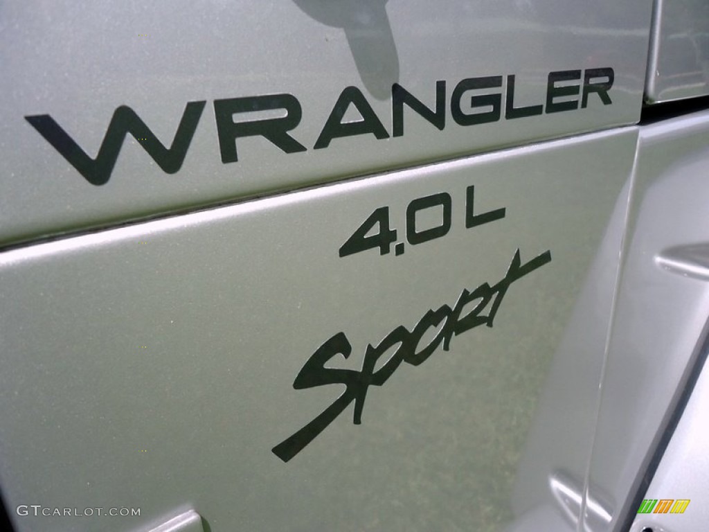 2000 Jeep Wrangler Sport 4x4 Marks and Logos Photo #68002482