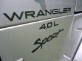 2000 Jeep Wrangler Sport 4x4 Badge and Logo Photo