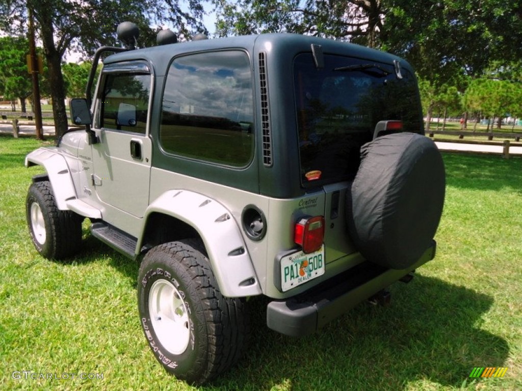 2000 Wrangler Sport 4x4 - Silverstone Metallic / Agate photo #40