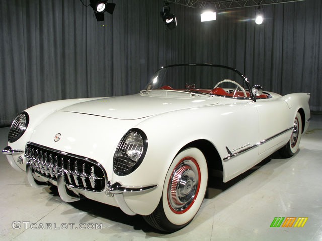 1954 Corvette  - Polo White / Red photo #1