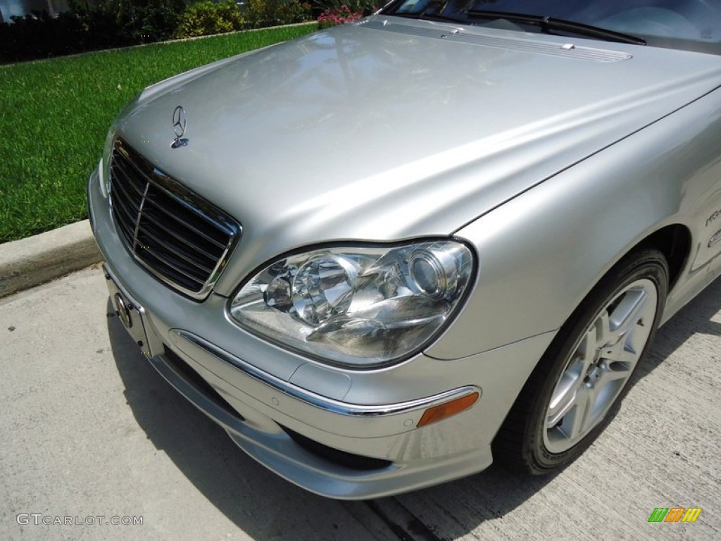 2003 S 55 AMG Sedan - Brilliant Silver Metallic / Charcoal photo #35
