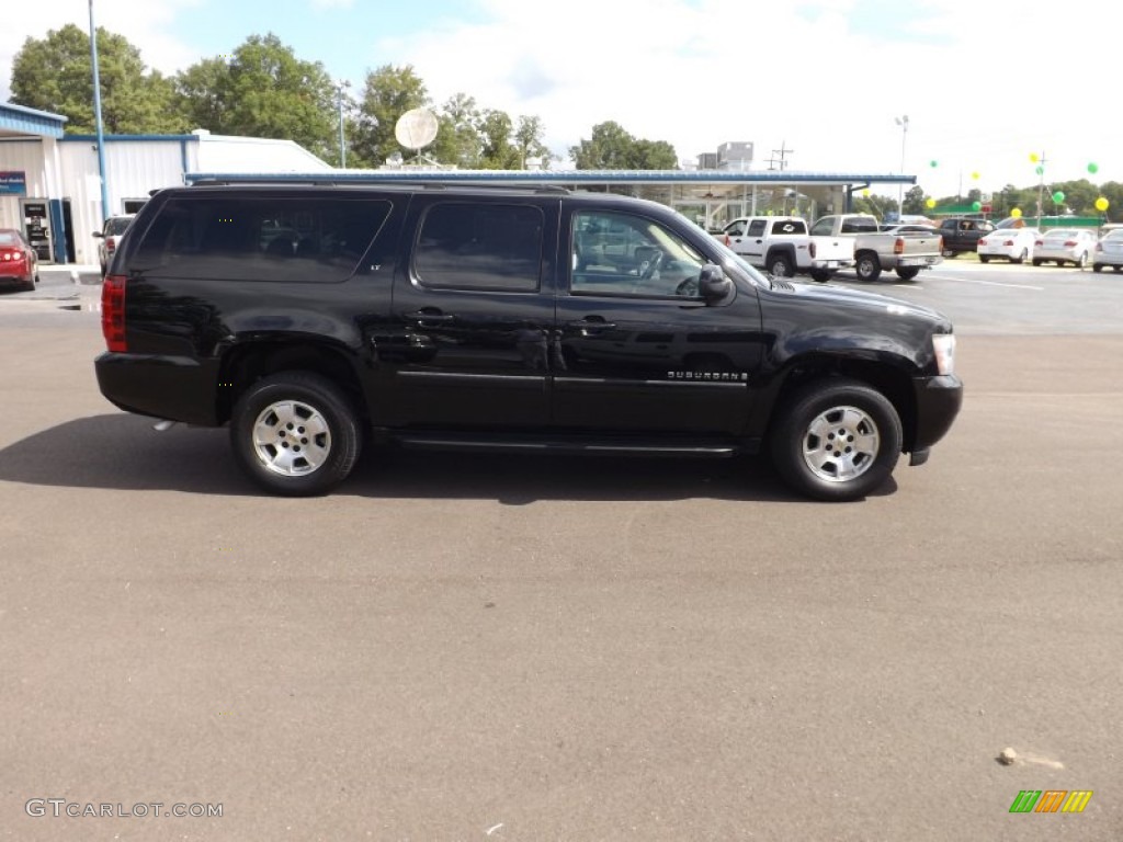 2007 Suburban 1500 LT 4x4 - Black / Light Cashmere/Ebony photo #6