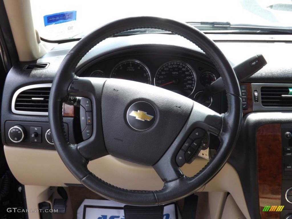 2007 Suburban 1500 LT 4x4 - Black / Light Cashmere/Ebony photo #10